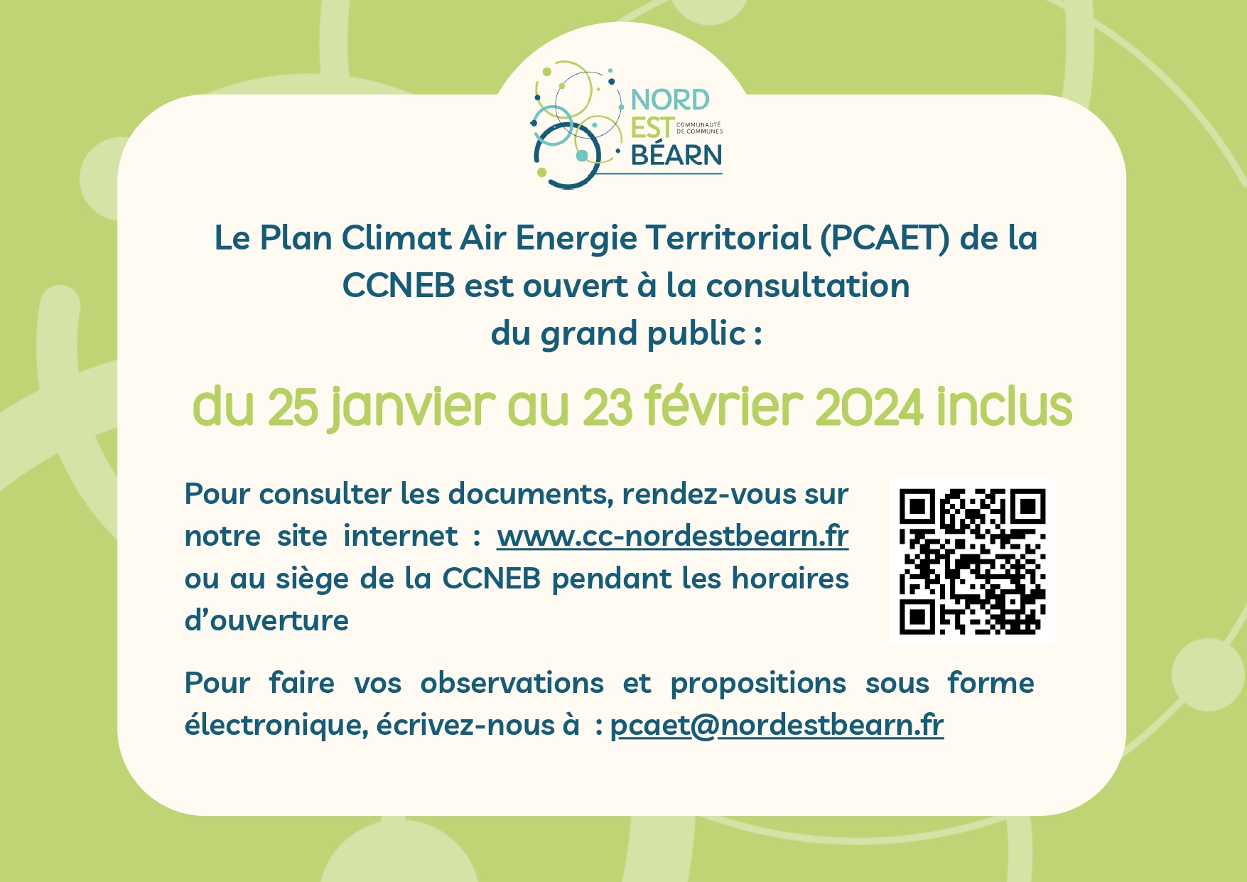 Affiche consult publique PCAET